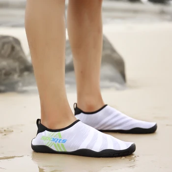 Las Mujeres De Los Hombres De Secado Rápido Aqua Zapatos Azul Negro Hombre Caminando De La Playa De Las Zapatillas De Deporte Al Aire Libre De Las Señoras De Surf Natación Zapatos De Agua De Gran Tamaño