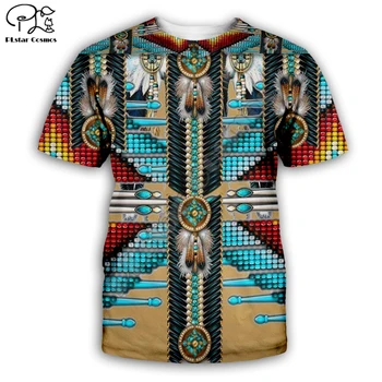 Las mujeres de los hombres de Verano de Indios Nativos Impreso en 3D camiseta de la Moda de los Caballeros Templarios lobo camisetas camisetas casual camiseta de manga corta de estilo-1