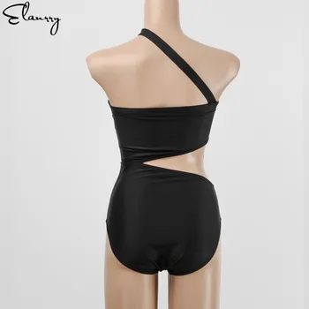 Las mujeres de una sola pieza traje de baño negro sexy ropa de playa de verano de 2019 nuevo traje de baño acolchada vendaje monokini maillot de bain