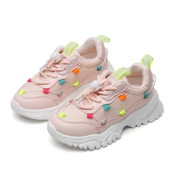 Las niñas Zapatillas de Deporte de Moda infantil Transpirable Zapatos Casuales de los Chicos de la Luz en Ejecución Zapatos de los Niños Zapatos para Niña 80248