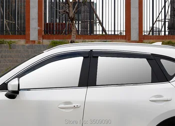 Las Ventanas de los coches de la Lluvia Refugio Escudo de la Ventana del Visor de la Ventana del Deflector de Protección Recorte de la Visera para Mazda CX-5 CX5 2017 2018 2019 KF