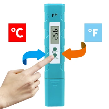 LCD Digital TDS Probador de la Calidad del Agua Potable de Prueba de PH de la Pluma de la CE Medidor de Conductividad Hidropónico de Agua de Monitor de Dispositivo Electrónico Testi
