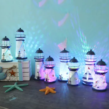 LED de la Torre de Hierro Titular de la Vela de estilo Mediterráneo Faro Forjado de Vacaciones de Velas en Casa con la luz de la Fiesta de la Boda Decoración