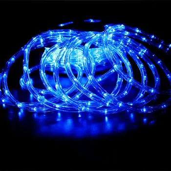 LED de Luces de la Cuerda De 8 Modos de LED Impermeable Rainbow Tubo de la Cuerda Tira de Led de luces de Navidad al aire Libre Decoración navideña Luces IP65