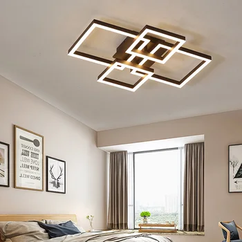 Led moderna lámpara de araña con control remoto acrílico luces Para la Sala de estar Dormitorio Casa de Araña lámparas de techo de Envío Gratis 43945