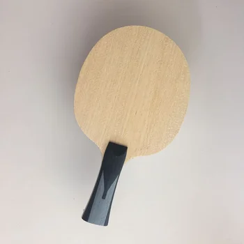 Lemuria de 5 capas de madera con 2 capas Arylate de carbono raqueta de tenis de mesa FL manejar SAN mango de ALC de tenis de mesa de hoja de ping pong funs