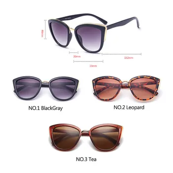 LeonLion 2021 Moda Cateye Gafas de sol de las Mujeres de la Vendimia del Metal Gafas Para Mujer Espejo Retro de Compras Oculos De Sol Feminino UV400