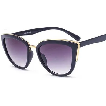 LeonLion 2021 Moda Cateye Gafas de sol de las Mujeres de la Vendimia del Metal Gafas Para Mujer Espejo Retro de Compras Oculos De Sol Feminino UV400