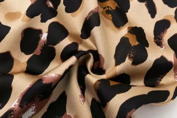 Leopardo De Impresión Blusa Gire Hacia Abajo De Collar De La Mujer Tops Blusas Vintage De Manga Larga Blusas De Moda Casual Blusa Feminina