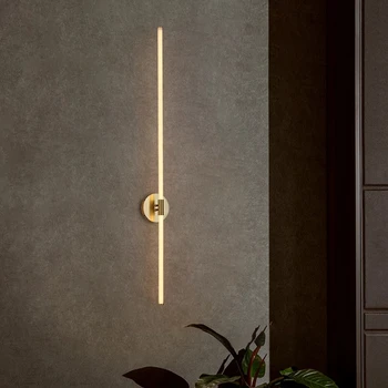 LICAN Nórdicos Oro LED lámpara de Pared, lámpara de la mesilla de dormitorio pasillo de la sala de las lámparas de estudio tipo loft de rotación de lectura lámpara de pared de las luces para el hogar