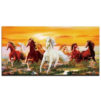 Lienzo de Pintura de la Pared de Arte Cartel de la Decoración del Hogar Carteles Y Grabados de Animales caballo de Fotos para la Sala de estar