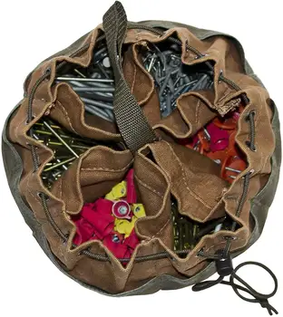 Lienzo herramienta de jardín organizador de bolsa con 10 bolsillos de la bolsa de piezas pequeñas durable de la bolsa de trabajo pesado herramienta de trabajo, bolsas de
