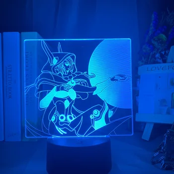 Liga de Leyendas Xayah Figura 7 Color de la lámpara de noche de Regalo para los Jugadores de Niños de la Cabecera de Decoración de la Lámpara de Escritorio LOL El Rebelde Led Luz de la Noche