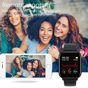 LIGE P8 1.4 pulgadas Smart Watch Hombres Táctil Completa de la Aptitud de seguimiento de la Presión Arterial de los Deportes Inteligente Reloj de las Mujeres de reloj Inteligente para Android ios