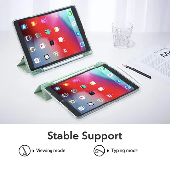Lindo oso De Aire 4 caja del Silicón del iPad Pro 2020 10.5 con Lápiz Titular de 10.2 pulgadas 8 de la Generación de 7 De 12.9 Pro 2018 Mini 4 5