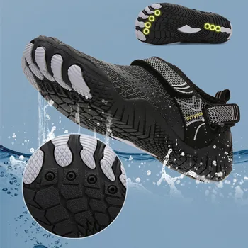 Loekeah Zapatos de Agua de la Playa de las Zapatillas de deporte de secado Rápido Zapatos de Agua Luz Wearproof Suave Base Plana de mal gusto Transpirable de Escalada al aire libre