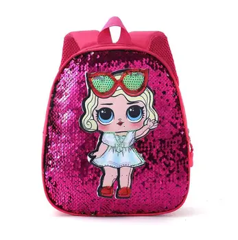 LOL muñecas mochila bolsa de la Escuela de los Niños Lindos de la Bolsa de Brillo de la Bolsa de Impresión de dibujos animados de Anime Lindo Mochila de los niños Kindergarte