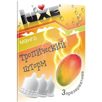 Los condones Lux tormenta tropical (mango) N3 40784