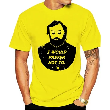 Los hombres de la camiseta de Slavoj Zizek, preferiría no Unisex Camiseta Impreso T-Shirt camisetas parte superior