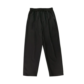Los hombres de los Corredores de las Polainas de los Pantalones de Hombre Negro Cómodo Pantalón de Verano Casual de Streetwear Flojos de Pantalón Japonés de Moda de pantalones de Chándal