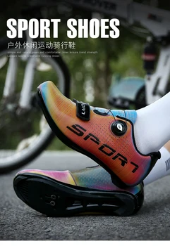 Los hombres y mujeres de bicicletas ciclismo zapatos antideslizante transpirable hombres MTB bicicleta de carreras de atletismo de zapatillas de carretera de auto-bloqueo de zapatos zapatos de bicicletas