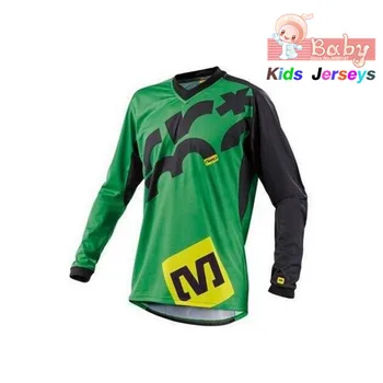 Los niños 2021 Manga Larga Camisetas de Ciclismo MTB Chicos de Bicicleta de Montaña de Ropa de Motocross Jersey Downhil Mountain Bike DH Niñas de la Camisa de la Ropa