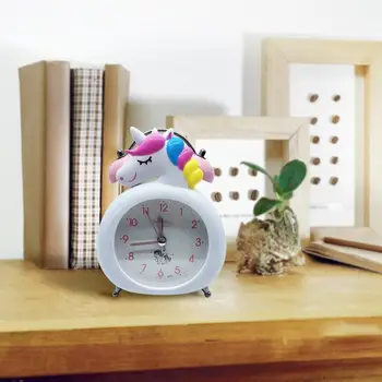Los niños Lindo Unicornio Reloj despertador Habitación la Noche de la Luz Digital de Escritorio Relojes reveil enfant los Niños de las Niñas Año Nuevo Regalos