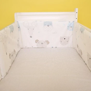 Los recién nacidos Cama de Bebé Parachoques Cuna cama Alrededor de Cojín de Seguridad Protector de los niños Almohadas de la cama ropa de Cama BWZ007