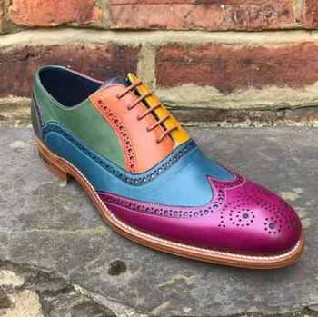 Los Zapatos de los hombres de Alta Calidad de Cuero de la Pu de la Moda Nueva de Diseño Elegante Monje de la Correa del Zapato Casual Formal de Oxford, Zapatos Zapatos De Hombre HB001