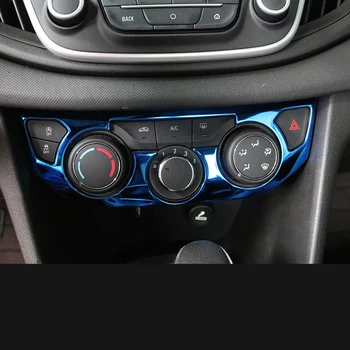 Lsrtw2017 aire acondicionado de los automóviles interruptor ajustador panel de adornos de decoración para chevrolet cavalier 2016 2017 2018 2019 acero inoxidable