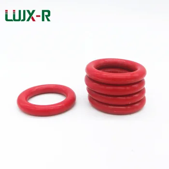 LUJX-R O de Silicona Anillo de Sello de 5mm Rojo Juntas de Sellado de Estanqueidad O-Ring Arandela OD28/32/34/26/40/42/45/52 