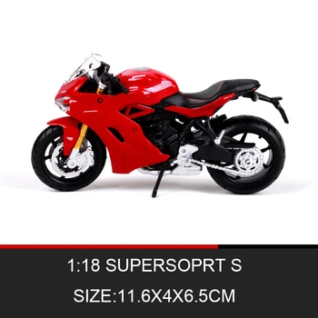 Maisto 1:18 Modelos De Motocicletas Ducati Supersport S Rojo Fundido A Presión Plástico De La Moto En Miniatura De La Carrera De Juguete De Regalo De Colección