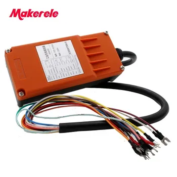 Makerele MKLTS-6 de 6 teclas de Control industrial Controlador Remoto 1 transmisor+1 receptor DC12V 24V,AC36V 110V 220V 380V