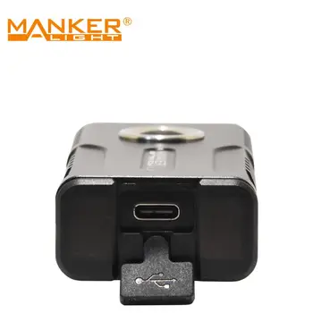 Manker ML03 de Tipo C, Recargable USB Multi Propósito Luz de Bolsillo de 2000 Lúmenes 2x Samsung LH351D Linterna LED con Magent Cola