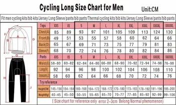 Mav Equipo de los Hombres de manga Larga Primavera Otoño Ropa Bici Ciclismo Jersey Transpirable Ropa Ciclismo Maillot de ropa deportiva
