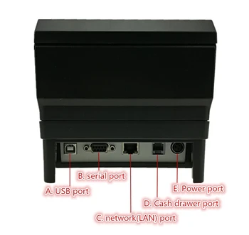 Mayorista 12PCS 80mm la Recepción de la Impresora de USB a Ethernet de Serie de Tres Puertos Están Integrados En Una Impresora de Corte Automático