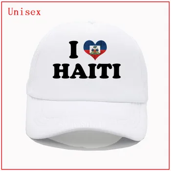 Me Encanta el Corazón de Haití bandera de la gorra de béisbol de béisbol sombreros para las mujeres papá sombrero Gorras sombreros para mujer para hombre gorros y gorras Novio de Regalo para el Día del