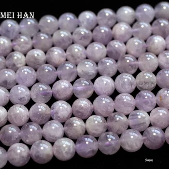 Meihan mayorista de 8mm 10mm naturales de Lavanda de cuarzo redonda lisa de piedra suelta perlas para la joyería de diseño de BRICOLAJE