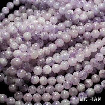 Meihan mayorista de 8mm 10mm naturales de Lavanda de cuarzo redonda lisa de piedra suelta perlas para la joyería de diseño de BRICOLAJE