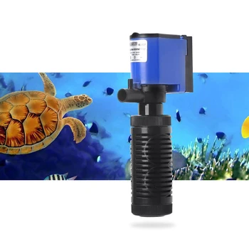 Mini Acuario Bomba de Filtro para acuario tortuga tanque de peces, Esponjas de Filtrado de + Flujo de Agua + Aire, Aumentan, acuario internas de la bomba