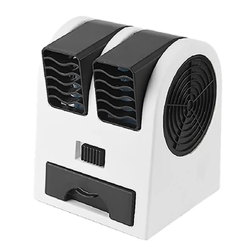 Mini Aire Acondicionado 3-En-1 Ventilador Humidificador Purificador para el Hogar al aire libre/USB/Batería Portátil Alimentado Tranquilo Refrigerador de Aire