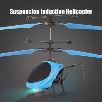 Mini Control Remoto Helicóptero Drone Volando Suspensión de la Inducción de la Aeronave de Luz LED de Carga USB Dron Chico de Regalo Juguete para los Niños 10323