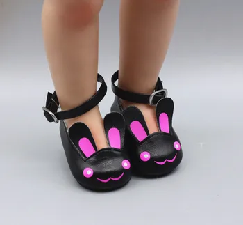 Mini muñecas zapatos de dibujos animados Zapatos de 7cm de cuero de la PU zapatos de 43 cm de la Muñeca y de 18 Pulgadas muñeca bebé Gigante Accesorios