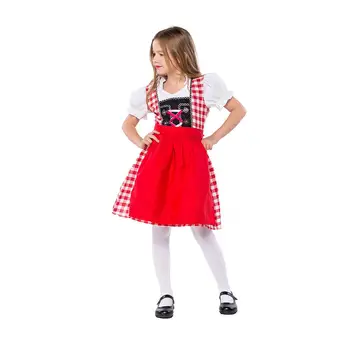 MISSKY Muchacha de Niños de Baviera Nacional de la Moda del Traje Oktoberfest Camarera Traje de Cosplay 49684