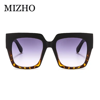 MIZHO la Plaza de la Moda de Gafas de sol de las Mujeres de la Vendimia de Moda 2020 Negro con Calidad de Gradiente de Gafas de sol de gran tamaño de las Señoras de la Marca de Diseñador