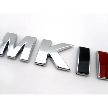 MKIII MK3 Coche de Arranque del Tronco del Portón trasero Cromado Insignia Emblema Decal Sticker MK3 Logotipo de la Marca 3