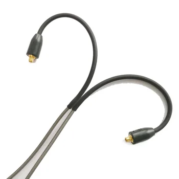 MMCX Cable Shure SE215 SE315 SE535 SE846 Auriculares Auriculares Cables Cable Con Micrófono Control de Volumen para xiaomi iphone Android