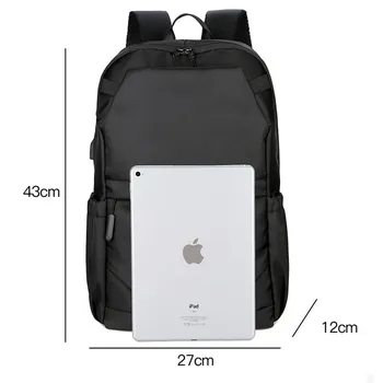 Mochila de los hombres mochila de gran capacidad de viajar tendencia de la moda casual bolso de la computadora impermeable mochila del estudiante 6197