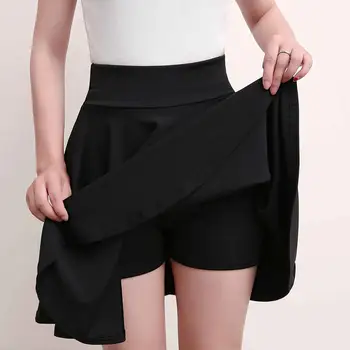 Moda Falda Corta de las Mujeres 2019 Nueva Primavera Verano coreano Negro Rosa Cintura Alta Falda Plisada Femenino RE2395
