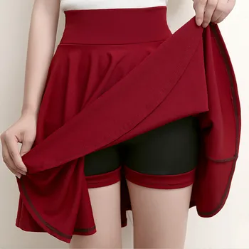 Moda Falda Corta de las Mujeres 2019 Nueva Primavera Verano coreano Negro Rosa Cintura Alta Falda Plisada Femenino RE2395